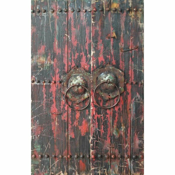 Empire Art Direct Primo Mixed Media Hand Painted Iron Wall Sculpture - Antique Wooden Doors 1 PMO-130322-4730